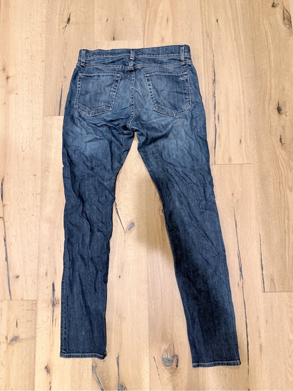 rag & bone Men's Skinny Jeans in Dark Blue